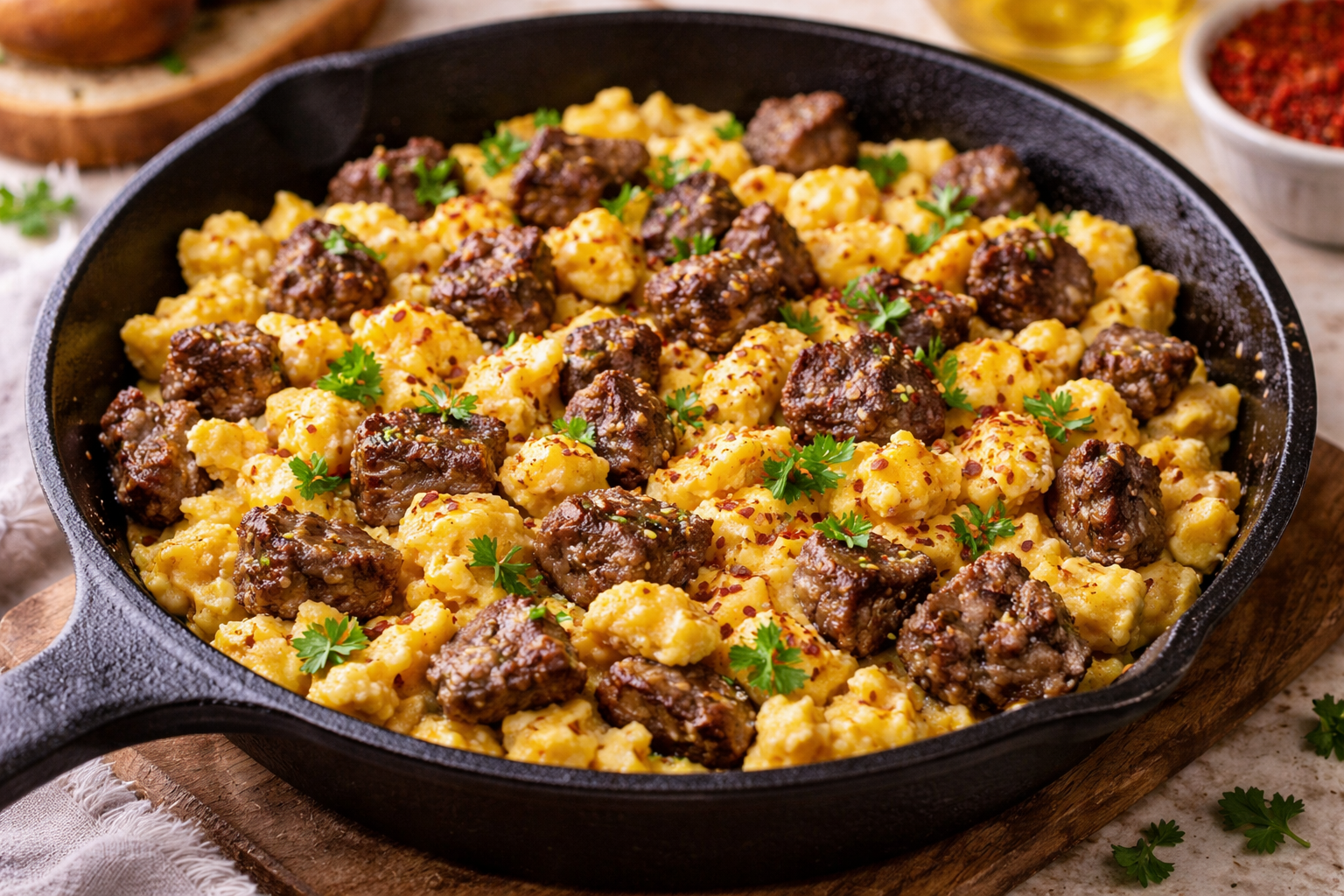 Dublin Cafe & Lounge | Pendik - Kavurmalı Yumurta